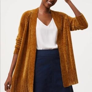 LOFT Chenille Cardigan